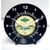 Horloge vinyle 45T recyclé YELLOW