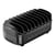Avizar Station de Charge 120W 10 Ports USB Ventilateur Silencieux Câble EU Noir
