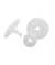 Lot d'Articulations en Plastique 20mm pour Poupées - Donnez de la Mobilité à Vos Créations -Lot de 2 pièces - Trimits 55 Cm blanc