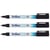 Lot de 3 marqueurs permanents indélébiles pointe conique 1 mm - ARTLINE - Noir - 770