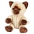 Peluche Chat Siamois Tetabizous – 17 cmH - Anima - Marron