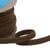 Double cordon fils 10mm marron foncé au mètre