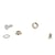 Lot de 10 oeillets 15mm couleur argent et outil