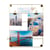 Tableau photos métallique doré - Format 21,7x28,1cm - Or - x 4 - Exacompta
