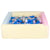 Piscine à balles carrée avec 300 balles – rose, bleu, jaune p/noir, blanc, transparent, bleu, gris - Velinda