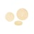 Lot de 3 boutons 2 trous satiné ivoire