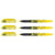 Lot de 3 surligneurs effaçables - PILOT - FriXion Light - Jaune - Pointe 3,6 mm