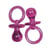 Pendentif en plastique - Tétine, rose foncé, 5 cm, 5 pces