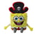 Peluche bob l'éponge en pirate 45 cm - grand doudou licence bob l'éponge - SIMBA