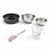 Set pâtisserie avec moule à savarin 28 cm en acier, 2 bols à mixer, verre mesureur et spatule Zenker