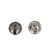 Lot de 6 boutons métal ancre argent