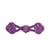 Brandebourg textile 75mm violet lilas