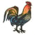 Ecusson thermocollant coq 3,5 cm x 4,5 cm