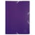 Chemise à élastique 3 rabats Polypropylène 4/10e Opaque Eco - A4 - Violet - x 30 - Exacompta