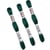 Lot de 3 échevettes 10m DMC Fil retors mat canevas tapisserie 100% coton vert forêt 2500
