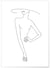 Affiche Line Art Women 4 | A3 : 29,7x42cm