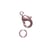 Fermoir carabinier avec anneau, or rose, 9,5mm, 2 pces
