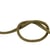 Bobine 25m cordon tresse métallisé vert kaki/or 6mm