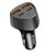 Akashi Chargeur Voiture Fast Charging 50W 2x USB-C / 2x USB  Power Delivery Noir