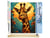 Peinture par Numéro Figured'Art - Girafe Art Déco - Kit de Loisir Créatif DIY Numéro d'Art Complet - 40x50cm toile roulée + châssis en bois à monter