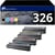 Pack 4 Toners compatible BROTHER TN-326 - 123CONSOMMABLES