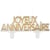 Bougie Star Joyeux Anniversaire - Or