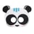 MégaCréa DIY - Masque enfant feutrine panda 20,5 x 14,5 cm