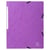 Chemise à élastique sans rabat carte lustrée 400gm2 - A4 - Violet - x 25 - Exacompta