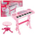 Mini Piano Électronique Pour Enfants Avec Microphone 37 Touches Rose