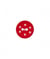 Carte de 3 boutons étoiles polyester 2 trous 15mm - Prym Rouge