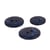 Lot de 3 boutons rond bouteilles recyclées 2 trous bleu marine