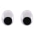 Yeux mobiles en plastique à coller, ø 18 mm, 10 pces, ovale, noir / blanc