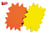 25 Eclates Fluo Jaune/Ora 16X24Cm 780G