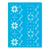 Pochoir plastique souple réutilisable 18,5 x 14,5 cm Fabrika Decoru DECORATION NOEL 438