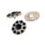 Bouton strass bleu pétrole 18mm