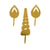 Cake Topper Licorne Dorés