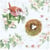 Lot de 4 serviettes en papier découpage collage 33 cm OISEAU NID OEUF O 115