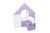Petit Château - Lot de 11 blocs mousse lilas - Velinda