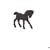 Figurine miniature - Papo - Poulain frison - Cheval noir