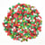MégaCréa DIY - Sequins de Noël rouge vert blanc 0,6 cm 100 g