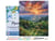 Peinture par Numéro Figured'Art avec Cadre - Ours et coucher de soleil - Kit de Loisir Créatif DIY Numéro d'Art - 40x50cm toile tendue sur châssis
