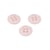 Bouton 4 trous nylon recylé rose layette 11mm