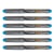 Lot de 6 Stylos Plume Jetables PILOT V-Pen - Turquoise - Pointe moyenne - Non rechargeable