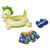 Set de bain dinosaure 3 pièces 35/45 cm : short, bouée, claquettes - heless - accessoires poupon