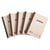 Lot de 5 manifolds - papier autocopiant - quadrillés 5x5 - petits carreaux - duplicata - 50 feuilles - format 14,8 x 10,5 cm - couverture vernie - Avoine - x 20 - Le Dauphin