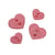 Bouton coeur pailleté rose
