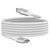 Belkin Câble USB-C 240W pour MacBook et PC Série BoostCharge Nylon Tressé 2m Blanc