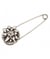 Broche métal Edelweiss 75mm - Union Knopf Gris