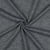 Tissu Coton Lin Chevrons Blanc sur fond Gris anthracite