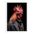 Affiche 30x40 cm - Rooster Wild Suits - Philippe Hugonnard
